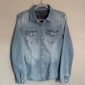 True Religion Sky Blue Denim Shirt